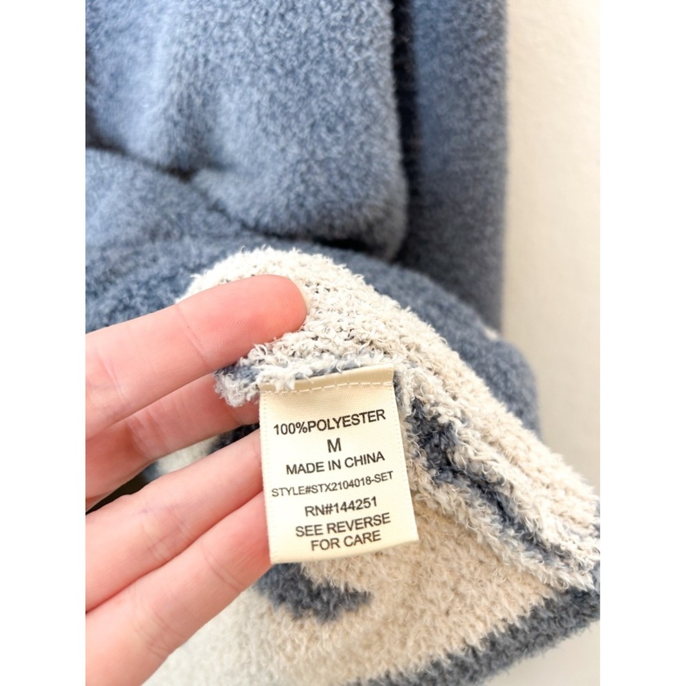 Sincerely Jules Blue & White Star Cozy Loungewear Set - Picture 4 of 8